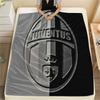 Фланелевое одеяло с принтом Juventus, Высококачественное, Удобное для всех сезонов, Декор для дома, Тепло и уют