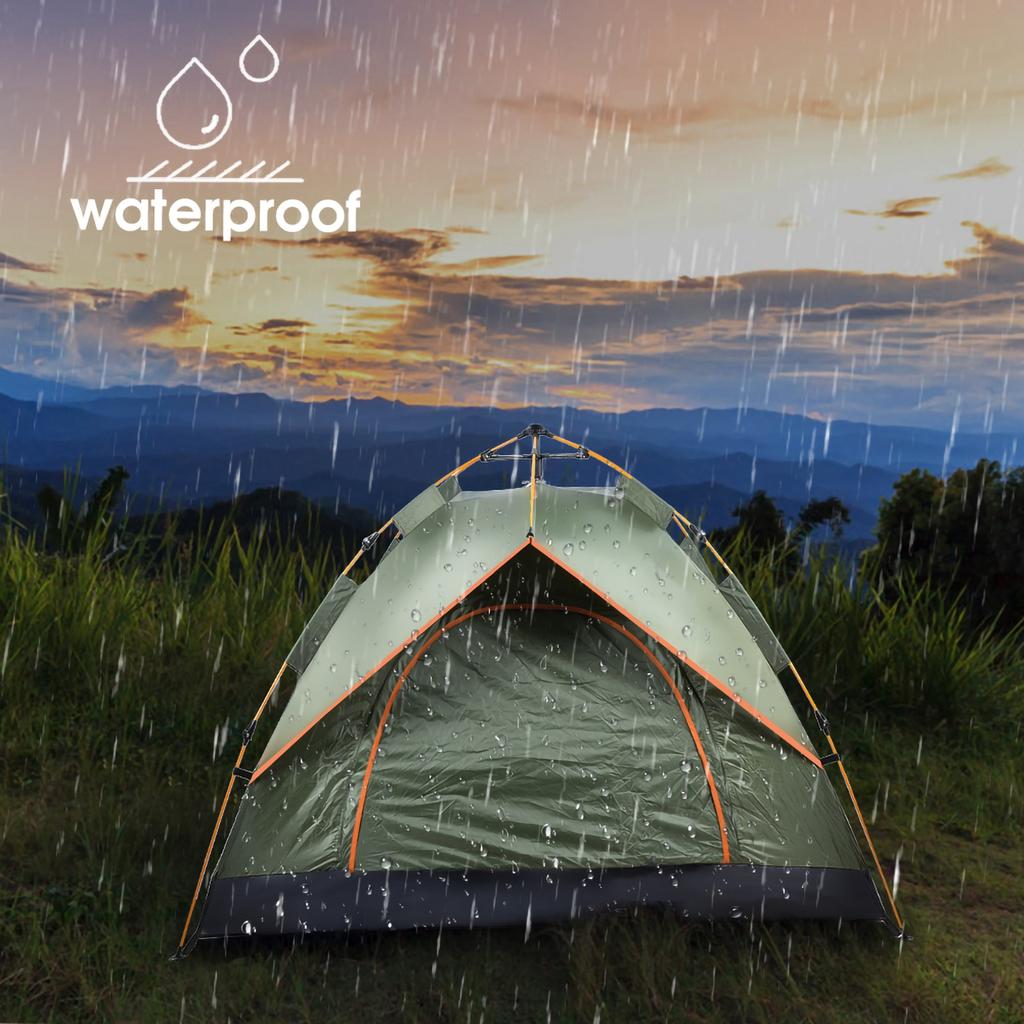 Водонепроницаемая палатка для кемпинга и пешего туризма Портативная Анти?УФ Автоматические Палатки для Отдыха на Природе для Семьи 3?4 человека