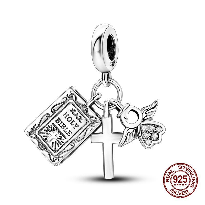 100% стерлингового серебра 925 пробы, лев, собака, слон, светлячок, кошка, дерево жизни, подвески в виде животных, подходят для оригинальных браслетов 925, ювелирные изделия своими руками