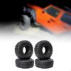 4 Pieces 1:10 RC Car Wheels and Tires,RC Crawler Accessory Upgrade Part Replacement