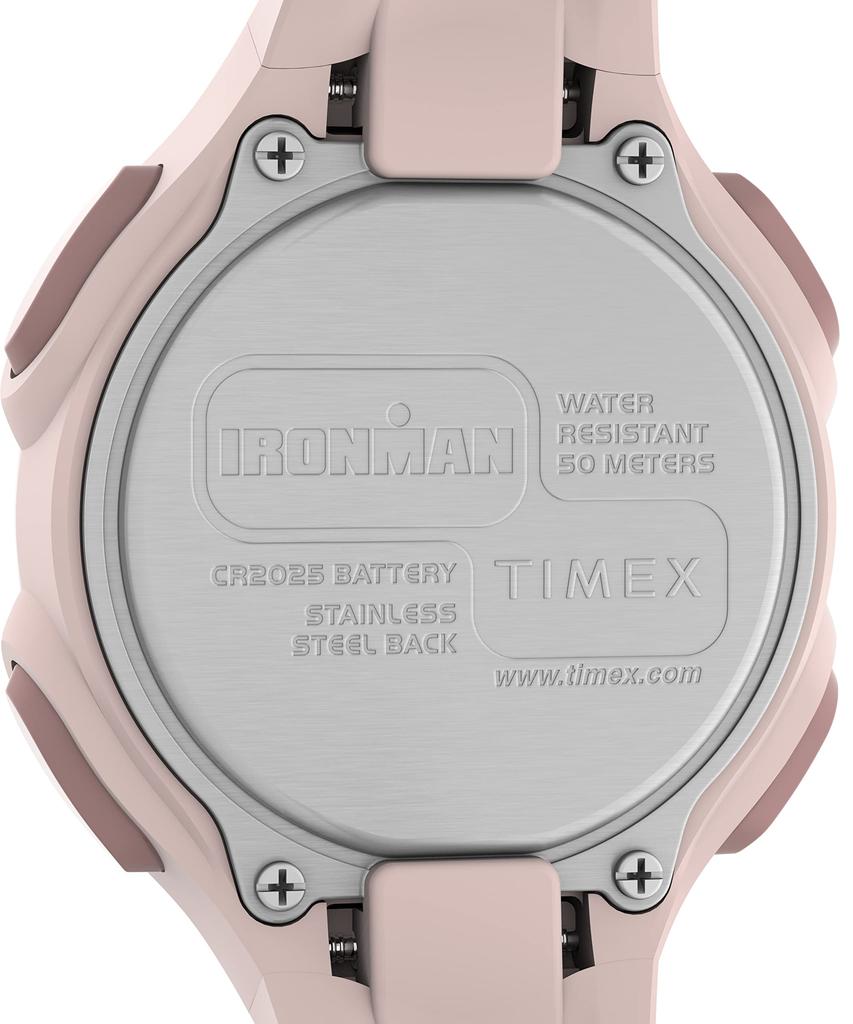Часы Timex Women's Iron Man Essential 34 мм - Розовый ремешок, цифровой циферблат, розовый корпус, розовый, ремешок