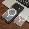 Прозрачный Магнитный Чехол для Magsafe Прозрачная Магнитная Крышка Подставка для Телефона и Карман для Карт Магнитный Держатель Карт для IPhone Samsung