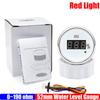 ZMFJH Digital 52MM Water Level Gauge with Flashing Alarm 0-190ohm Water Level Sensor 100-550mm Car Water Tank Meter Red Light