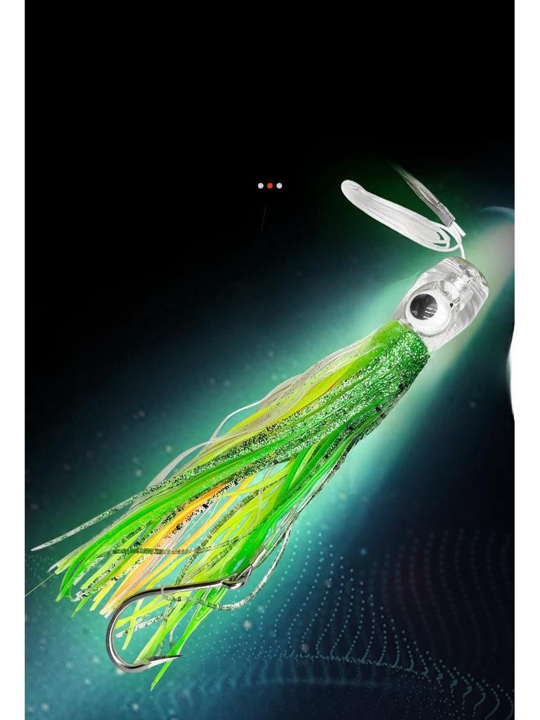 Мягкая приманка Leisure Guest 16 см/25 см для троллинговой рыбалки с лодки - приманка для тунца, кальмара, осьминога с крючком