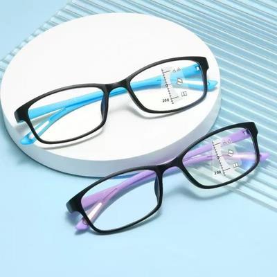 Европейские и американские модные мужские и женские мультифокальные очки для чтения с защитой от синего света, очки для чтения против усталости глаз