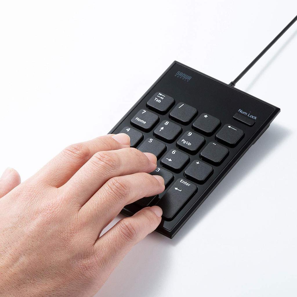 Sanwa Supply Silent USB Numeric Keypad NT-23UBK