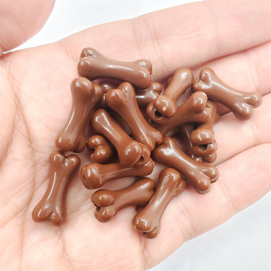 Colored bones 20Pcs Fashion Beads Acrylic bead Handmade Materials 8.6*20mm  Accessories