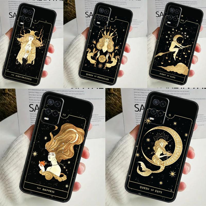 Witches Moon Tarot Mystery Totem For OPPO A58 A78 A98 A15 A16 A17 A76 A96 A77 A52 A72 A5 A9 A79 A94 A74 A57S A53S A54S Case