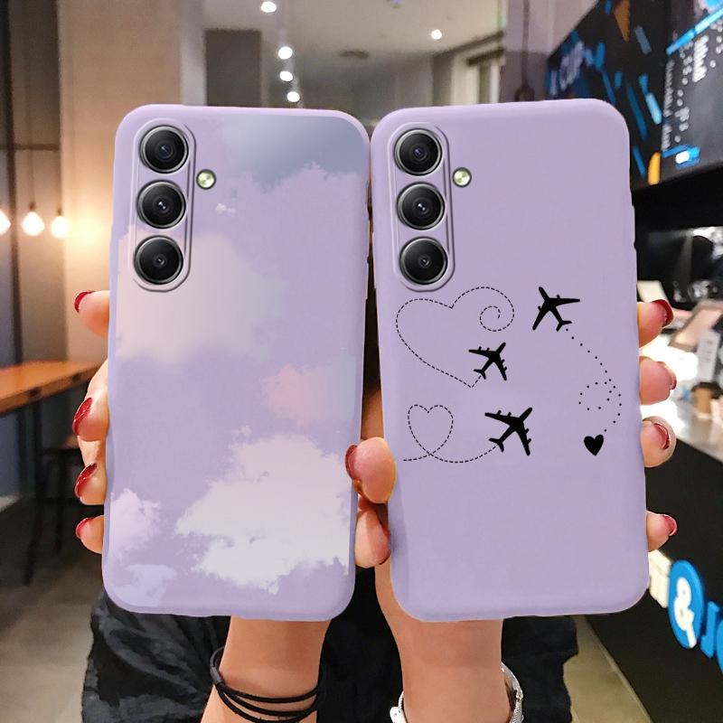 Мягкий силиконовый чехол Cat Butterfly для Xiaomi Redmi Note 13 Pro 13C Poco C65 Samsung A35 A55 M35 Huawei Honor iPhone Camera Защитный противоударный чехол