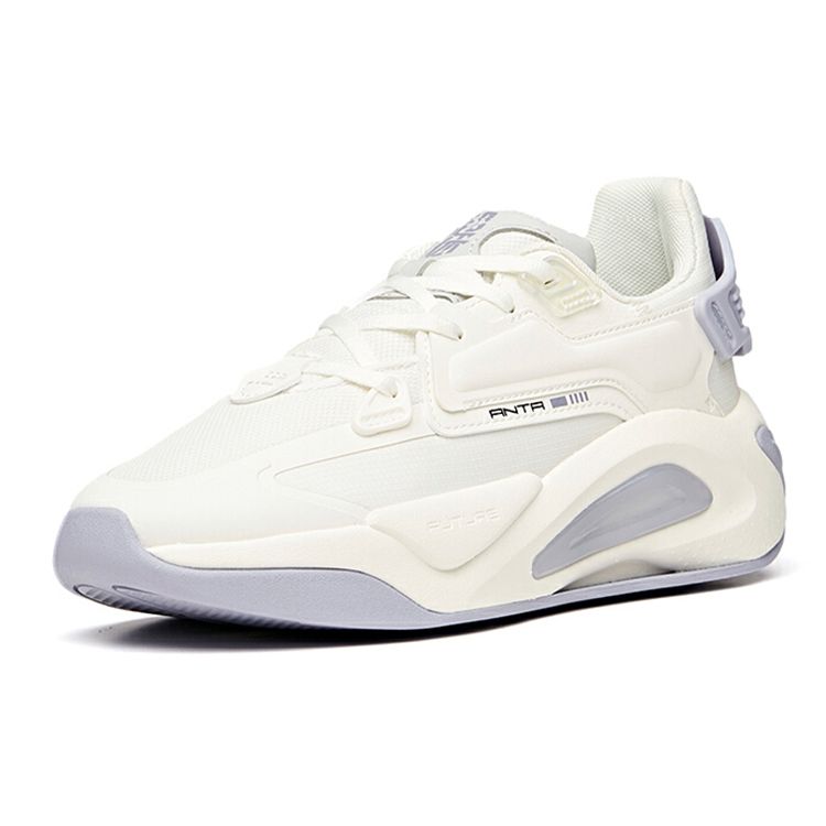 Anta Кроссовки Lifestyle Series Durable Breathable Low-Go для скейтбординга, женские, белые, фиолетовые, серые 122118083-1