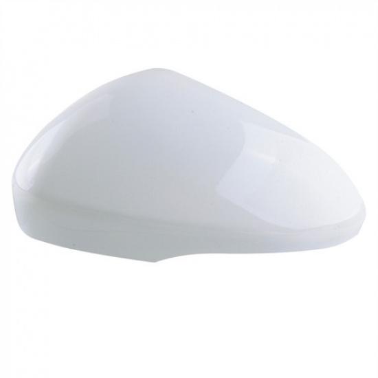 1x White Car Left Driver Side Mirror Cover Cap Replace For Ford Fusion 2013-