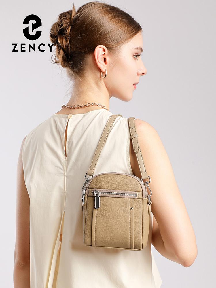 Zency Настоящая кожаная Модная Сумка Женская Летняя Маленькая Сумка через плечо