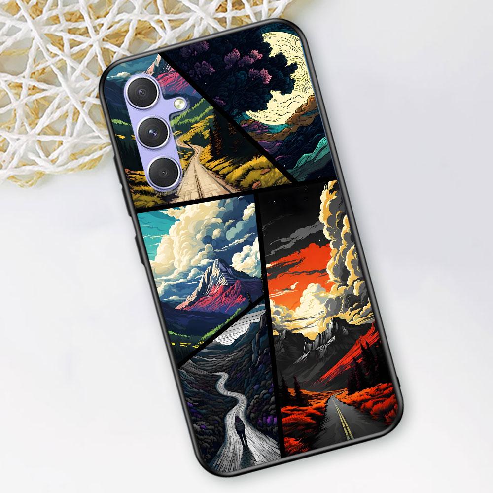 Чехол с пейзажем и горами для Samsung Galaxy A51 A53 A54 A31 A52 A12 A13 A21s A22 A32 A11 A22 A33 A41 A52s A73 A14 TPU Чехол для телефона