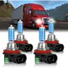 Подходит для коммерческого грузовика Freightliner Cascadia 2008-2017, Галогенные лампы фар, H11 Дальний свет + H11 Ближний свет, Высокопроизводительная замена, Упаковка