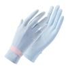 Summer sunscreen gloves women's ice silk sleeves driving sports thin non-slip elastic spring