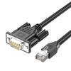 RJ45 - DB9 RS232 отладочный кабель папа - мама / папа удлинитель провод для маршрутизатора коммутатора последовательного порта управления