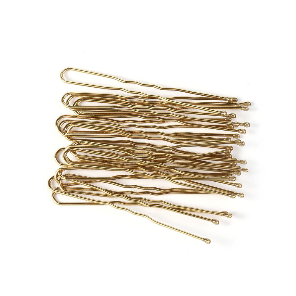 20Pcs Gold Gifts Headwear U-shaped Barrette Waved Hair Pins Hairclips