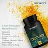 Ambrosial Curcumin Turmeric and Black Pepper Capsules with Ginger | Turmeric Capsules High Strength with Enhanced Absorption (Pack of 1-60 Capsules)