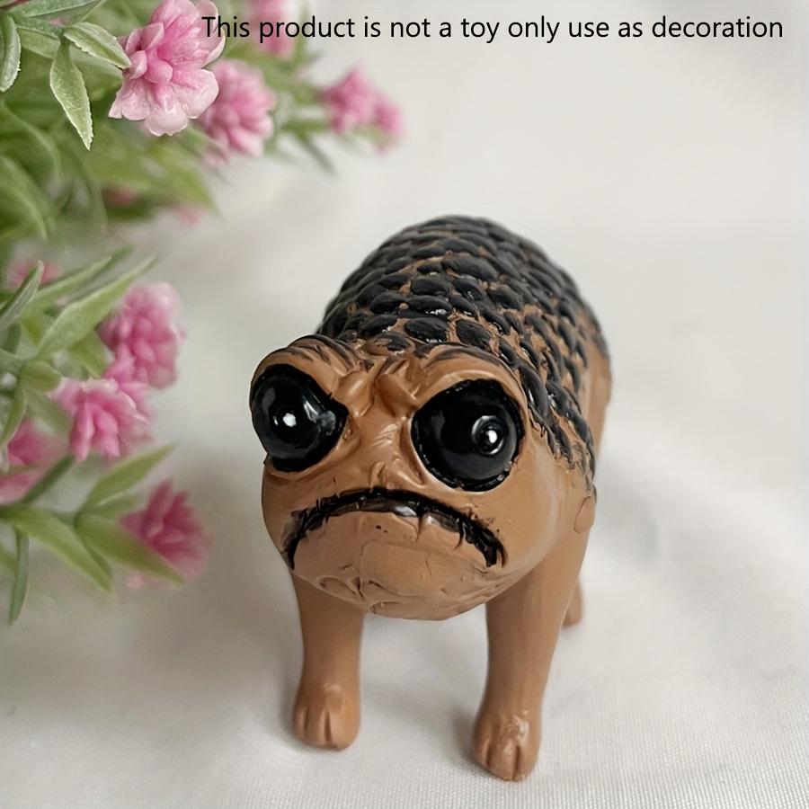 1 шт., статуя сварливой черной африканской дождевой лягушки из смолы, украшения для поделок из смолы злого авокадо, декор комнаты, домашний декор, декор сцены, декор рабочего стола, домашний декор