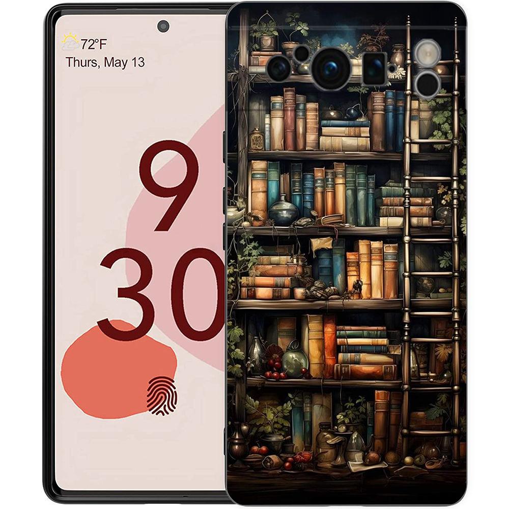 Иллюстрация "Читать книги" Чехол для телефона для Google Pixel 9 8 7 6 7A 6A Pro Ударопрочный Силиконовый Мягкий 9 Pro XL Чехол Capas Fundas