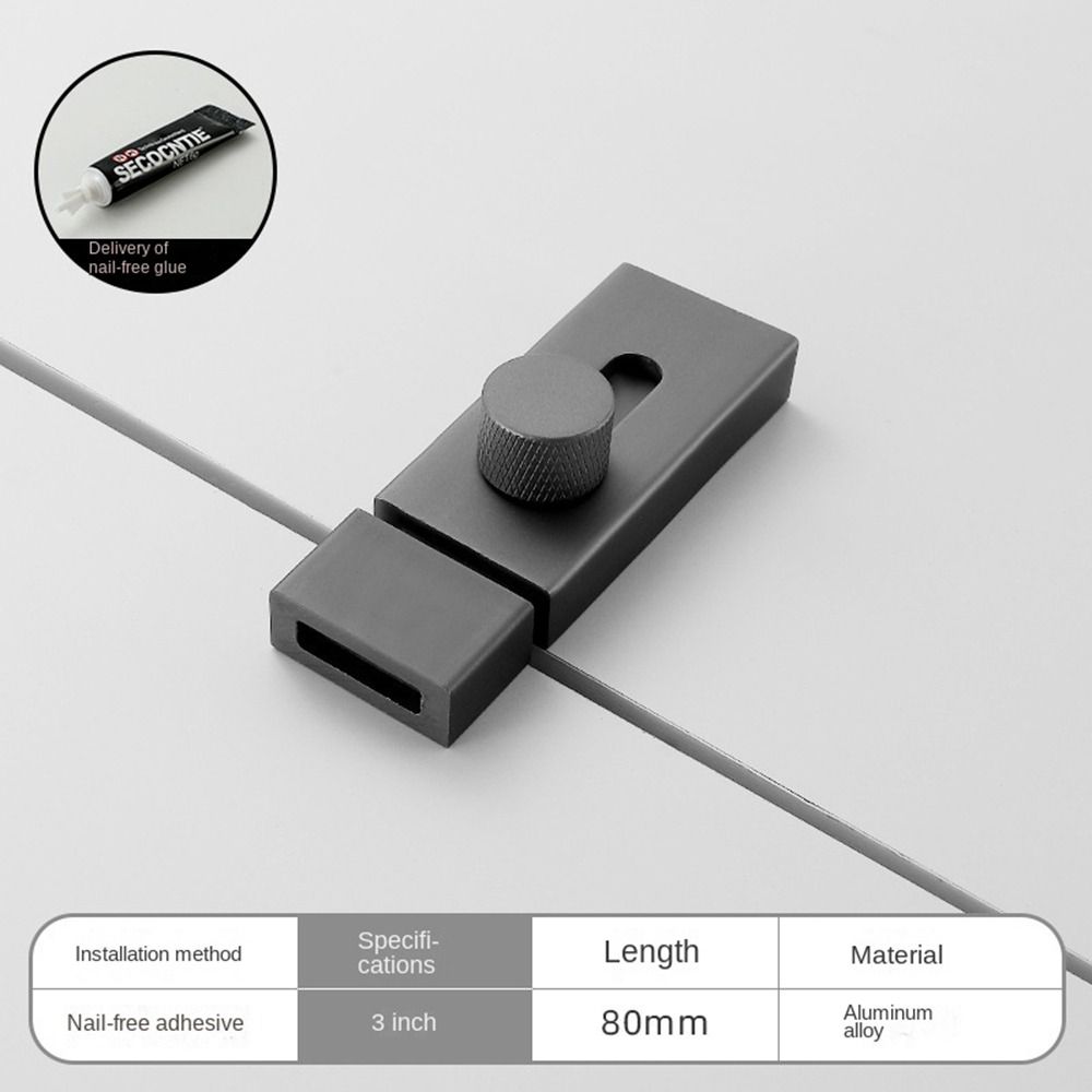 Aluminum Alloy Barn Door Lock Hardware Sliding Door Hasps Lock New Door Window Latch Sliding Door