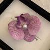 Заколка для волос с цветком из ткани, жемчужная заколка для волос для девочек, простая заколка для волос с цветком орхидеи, побережье