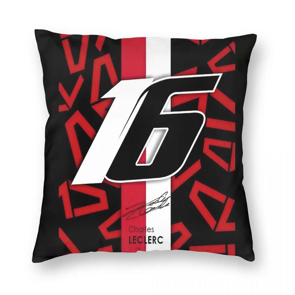 Charles Leclerc Poster 16 Racing Car Pillowcase Soft Fabric Cushion Cover Decoration Throw Pillow Case Cover Home Square 40X40cm