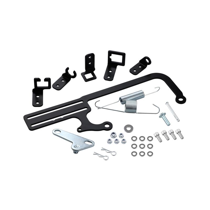 Throttle Cable Mount Bracket Cable Mounting Kit For EZ‑EFI For Automatic Transmission TV Cables GM 700R4 Transmissions Black