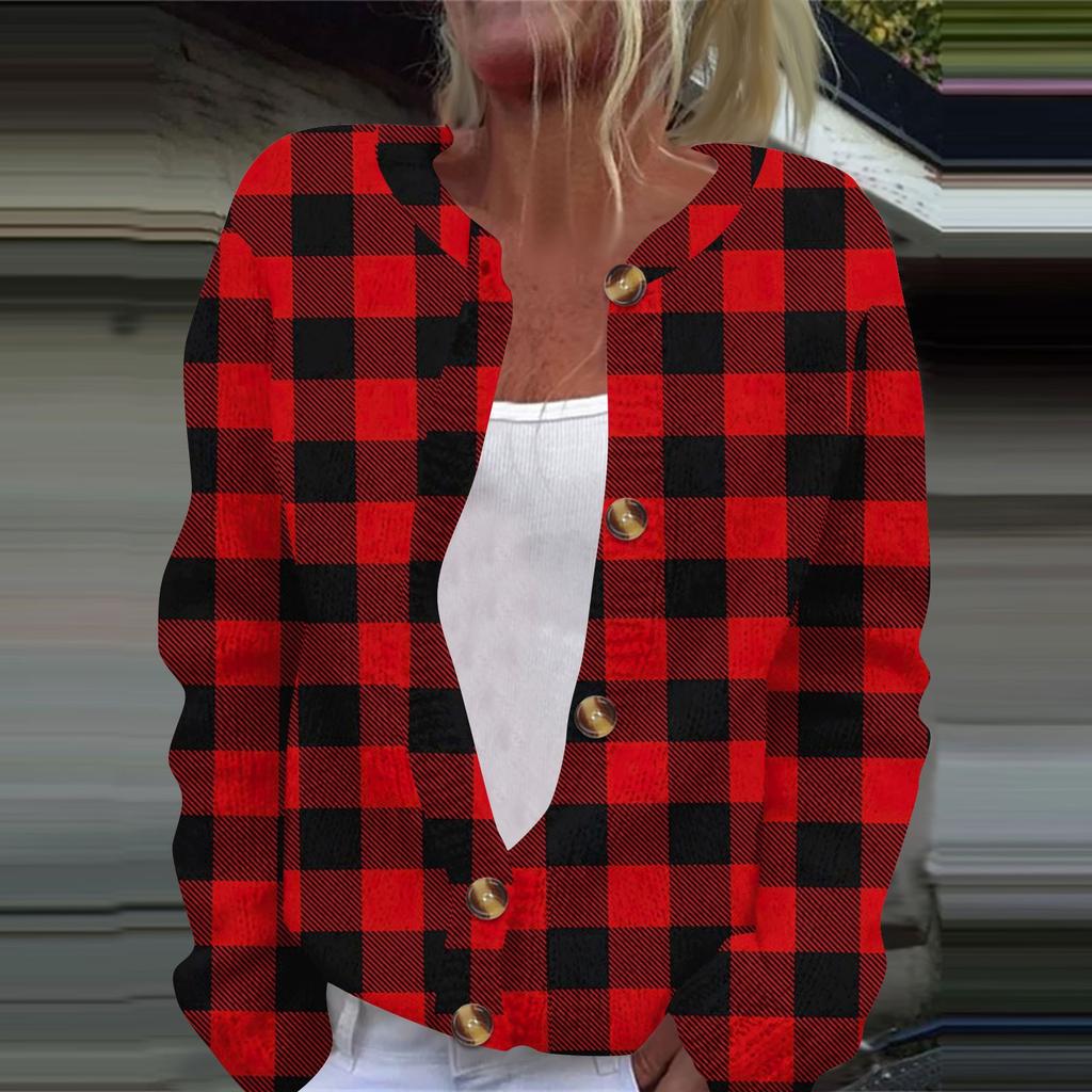 Women's Fashion Casual  Long Sleeve Striped Print Cardigan Jacket Coat