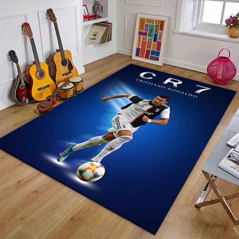 1pc Number 7 Soccer Design Printed Area Rug Carpet for Bedroom Living Room Home Decor Rugs Mat Non Slip Mat Rug for Bedside