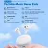 Qcy T20 Беспроводные наушники Bluetooth 5.3 Наушники-вкладыши 68 мс с низкой задержкой 13-мм драйвер HIFI-наушники 4 микрофона + ENC HD-вызов Полувкладыш-наушник