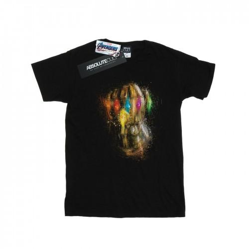 Marvel Womens/Ladies Avengers Endgame Infinity Gauntlet Splatter Cotton Boyfriend T-Shirt