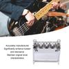 Басовый бридж Luocute для 18-мм сборки седел из цинкового сплава Rickenbacker, 4-струнный, регулируемый, хромированный