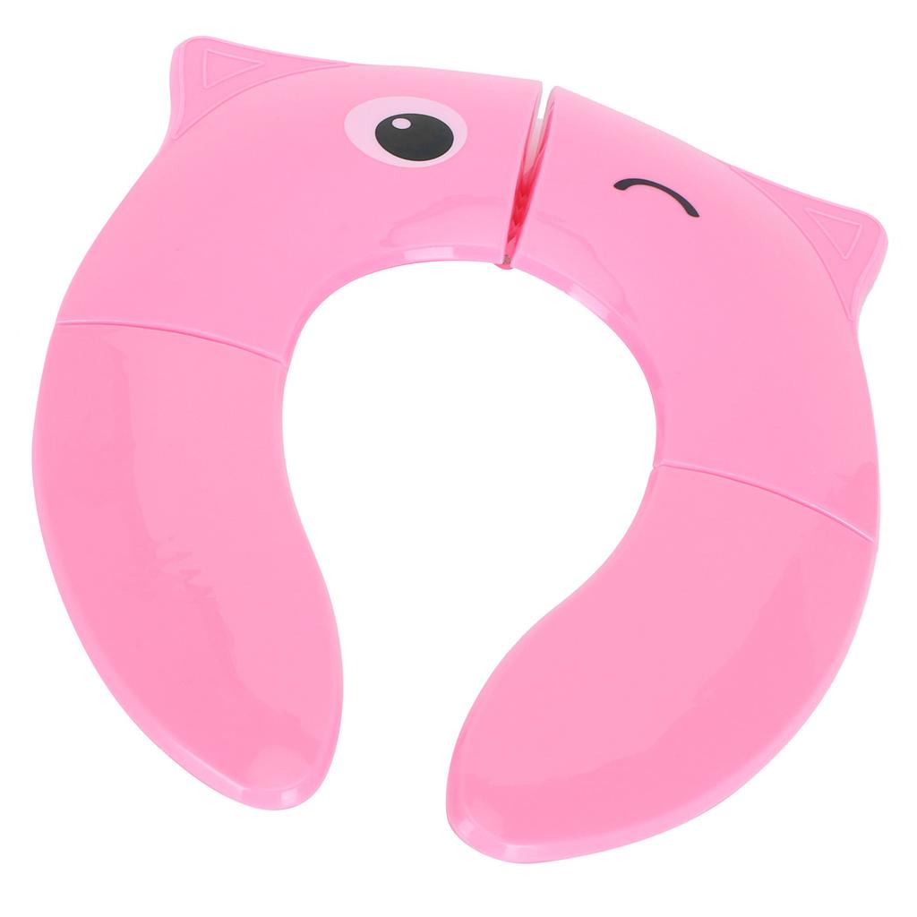 Складная накладка на сиденье для горшка, портативное сиденье для приучения к туалету для малышей, нескользящая накладка для путешествий(розовый )