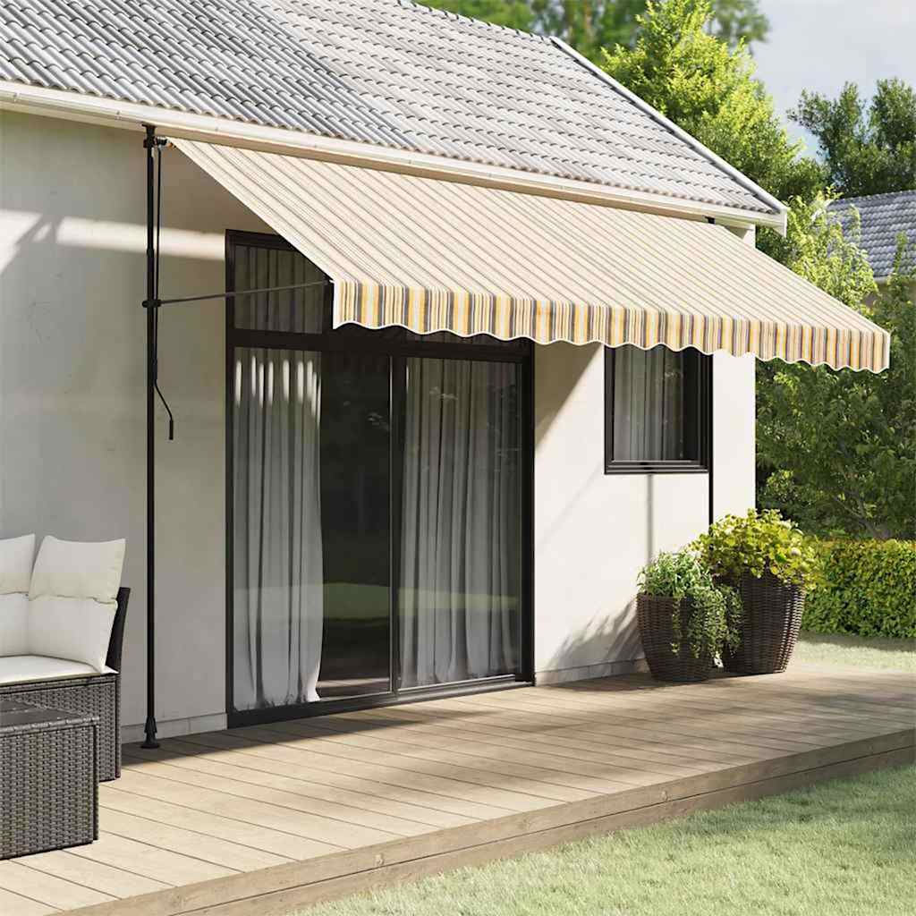 Awning Cover Multicolored Striped 4x3.5 m