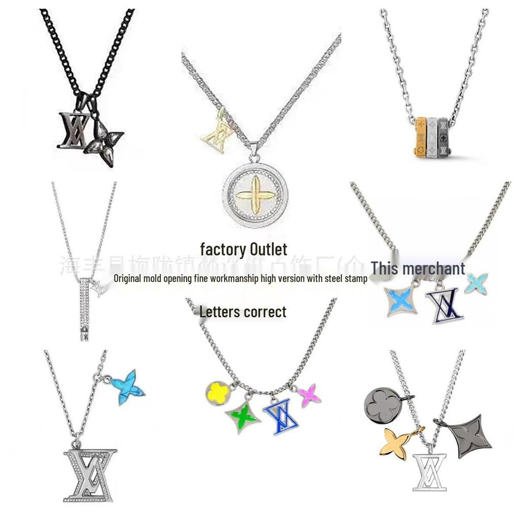 Классический бирюзовый кулон-ожерелье Ослика: Модная Унисекс Цепочка на Ключицы для Пар