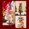 DIY Christmas Tree Kit with Light String Festive Desktop Decoration Warm Christmas Atmosphere Light New Year Gift Christmas Decor