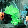 Bubbling Cauldron Set Large Witches Cauldron with String Light Black Plastic Bowl