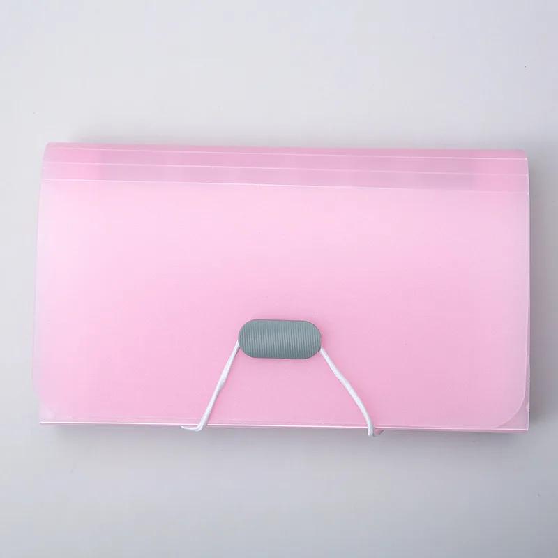 A6 Expanding File Folder Buckle Wallet Organ Bag Documents Folders Organizer File Pouch Bill Folder Family School Office Binder