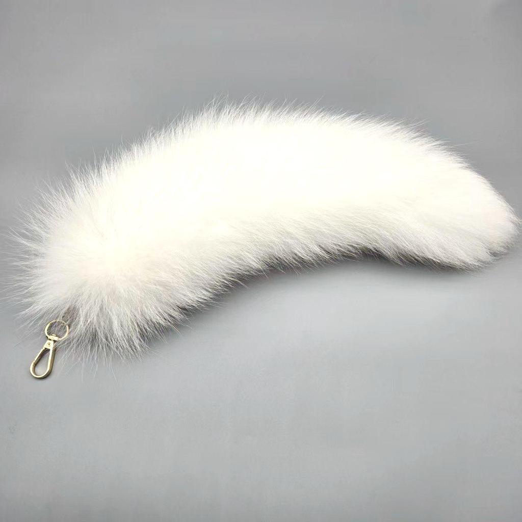 Брелок-подвеска в виде лисьего хвоста и аксессуар-шарм для сумочки