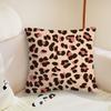 Fashion Leopard Print  cushion cover Pillow Case Plush Fabric Soft Double Sided Print Sofa Cushion Cover Throw Pillow Covers