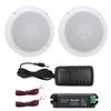 Herdio 160 Вт Bluetooth 4-дюймовый встраиваемый потолочный динамик комплект усилитель водонепроницаемый потолочный динамик ванная комната кухня дом на открытом воздухе