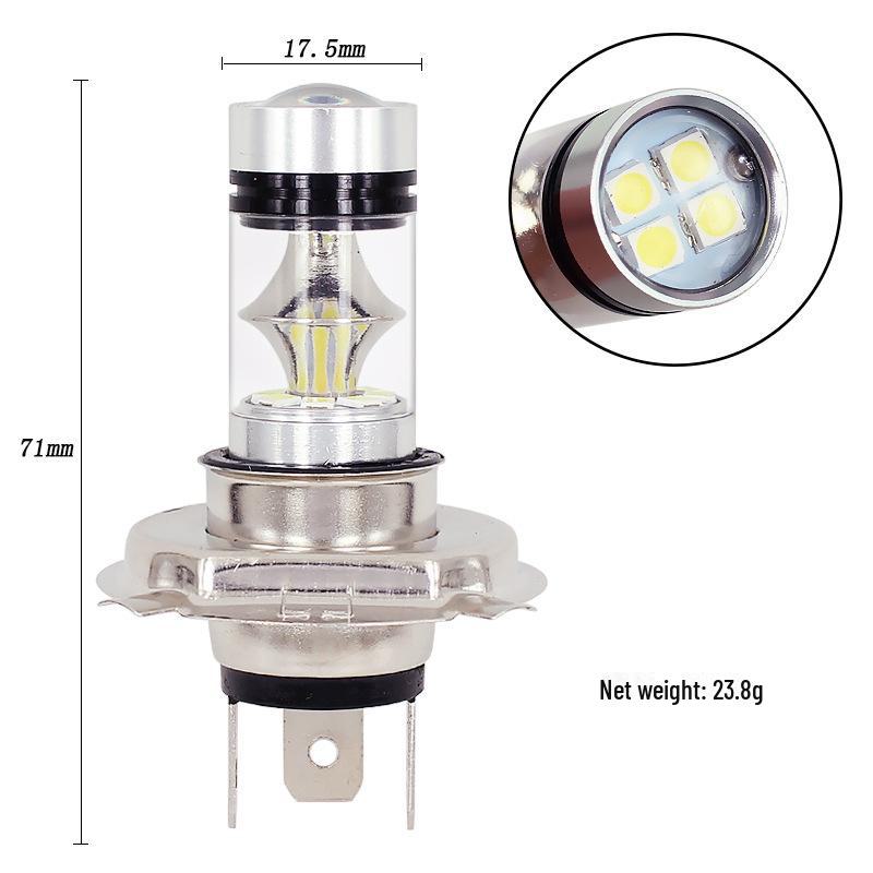 Мощные светодиодные передние противотуманные фары H4 3030-20 для автомобилей и мотоциклов