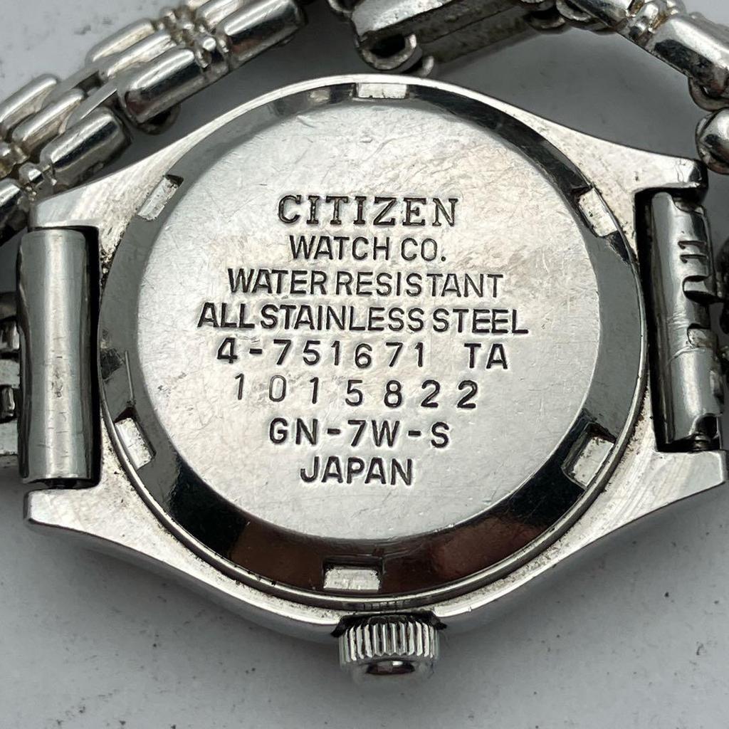Б/у Рабочее состояние Женские кварцевые часы CITIZEN с индикацией дня недели и даты, новая батарейка