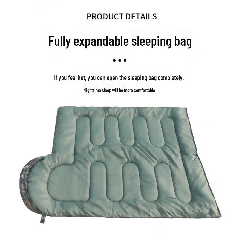 Defender Camouflage Envelope Sleeping Bag