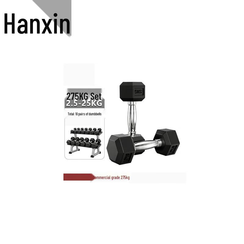Hanxin Coated Fixed Weight Dumbbell Set