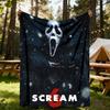 1 шт. Плед ScreamHorror для улицы, легкий фланелевый, мягкий и теплый, для использования в любое время года, для дивана, улицы, кемпинга, гостиной, офиса, кресла