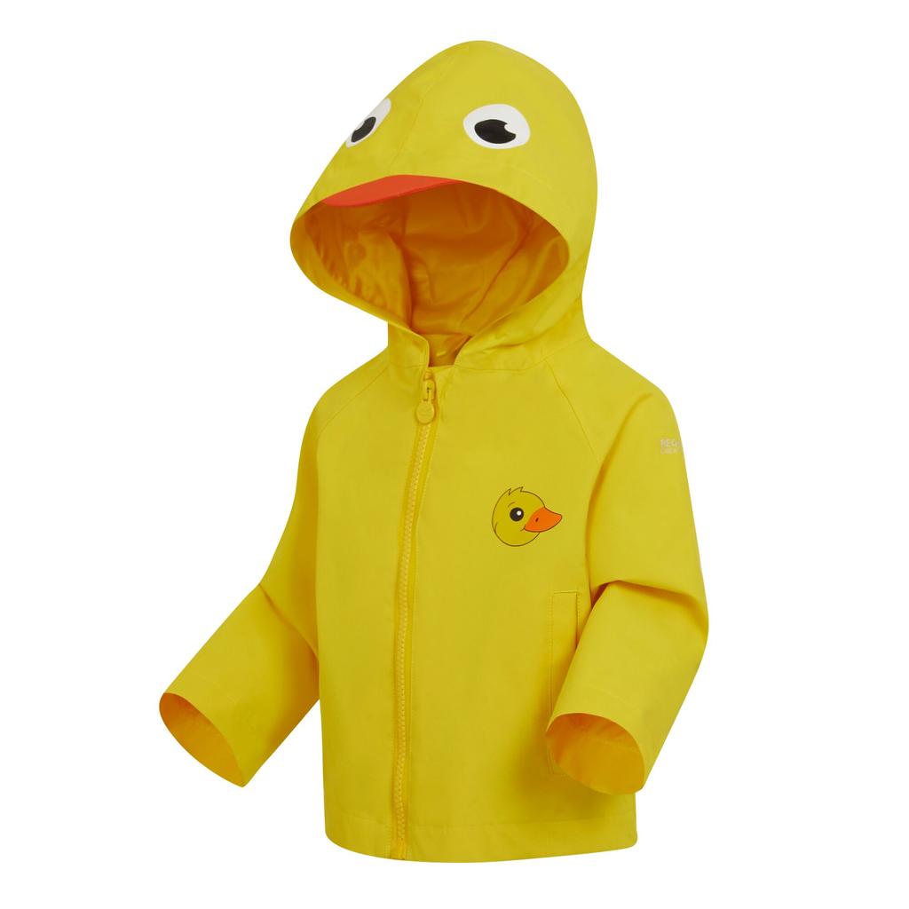 Regatta Childrens/Kids Pebbles The Duck Waterproof Jacket
