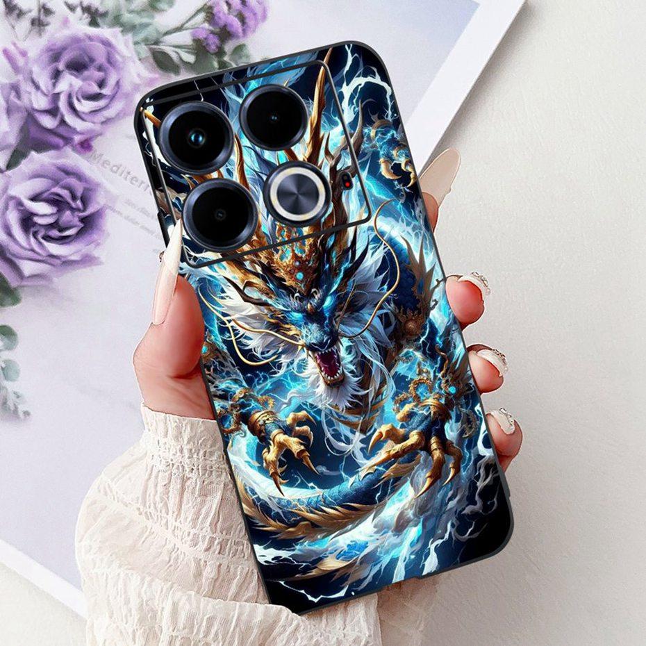 Модный Чехол с Рисунком Для Infinix Note 40 40Pro Pro+ Мягкий Силиконовый TPU Чехлы Для Телефона Для Infinix Note40 40 Pro Plus Чехлы Бамперы