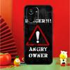 Warning Angry Danger Owner For Realme 10 11 12 13 14 Pro Plus 15 GT7 Pro GT6 C65 C67 C63 C61 C55 C51 C53 C35 C75 Case